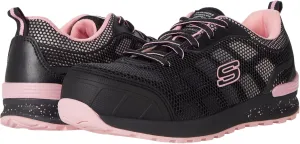 Skechers Bulklin - Lyndale Composite Toe Black/Pink 10 B (M)
