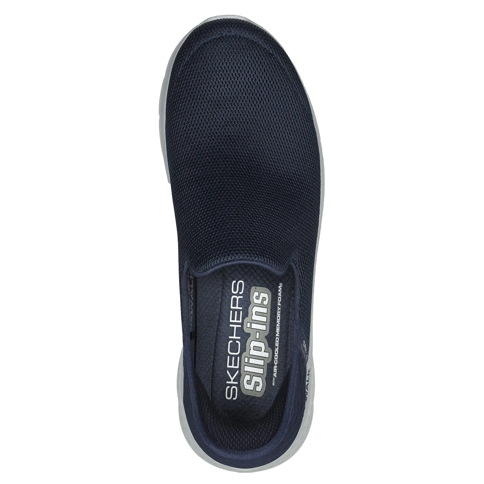 Skechers Go Walk Flex No Hands Navy Slip On Lightweight Shoes