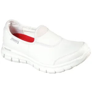 Skechers Ladies Sure Track White Slip Resistant Work Shoes 76536EC/WHT