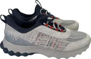 Skechers Men’s Gray/Blue Voston Reever Relaxed Fit Gogamat Arch Sneakers - 10.5