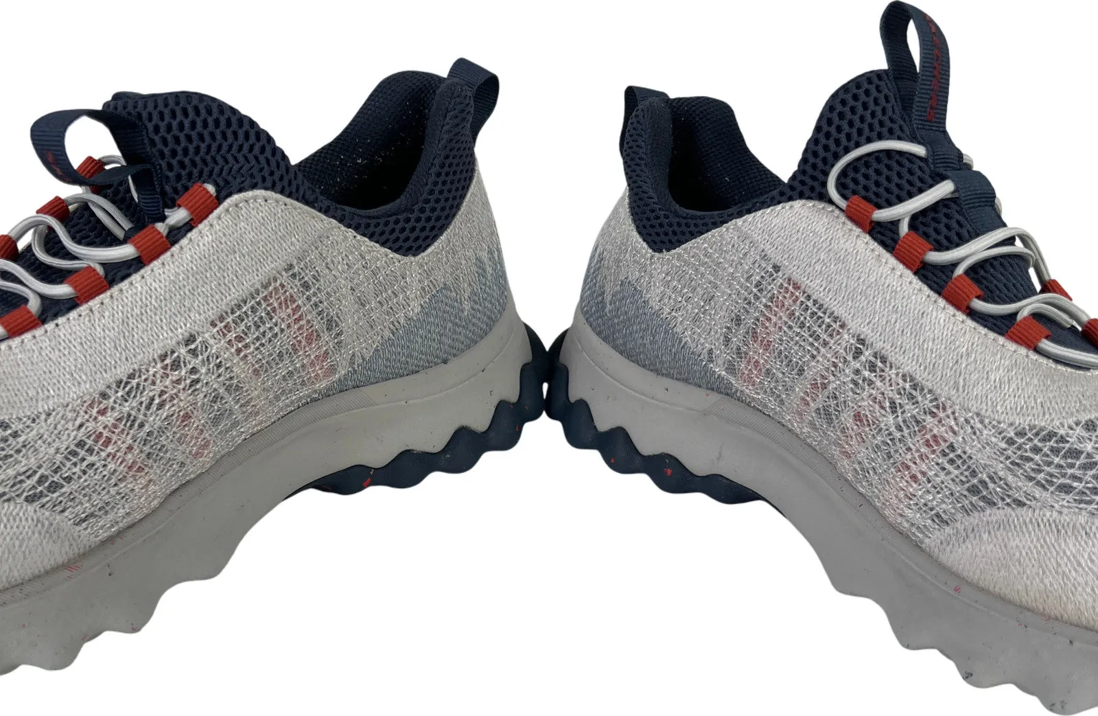 Skechers Men’s Gray/Blue Voston Reever Relaxed Fit Gogamat Arch Sneakers - 10.5