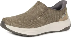 Skechers - Mens Relaxed Fit: Decklan - Gulliver Slip On Shoes, Color Taupe, Size: 13 M US