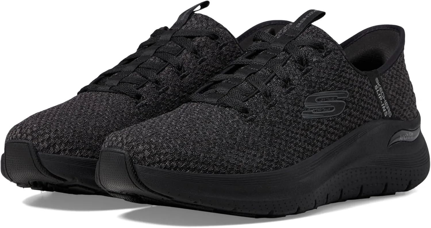 Skechers Men's Slip-ins: Arch Fit 2.0-Look Ahead Knit Lace Up Slip On Sneakers