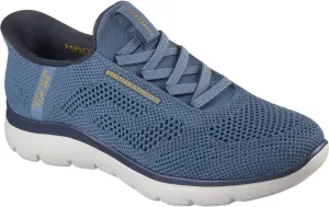 Skechers - Mens Summits - Perfo Slip On Shoes, Color Slate, Size: 8 W US