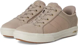 Skechers Women's Arch FIT Arcade-Forever Cozy Hands Free Slip-Ins Sneaker, Taupe, 7.5 Wide