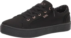Skechers Women's Bobs 113328 P Sneaker, Black Black, 10