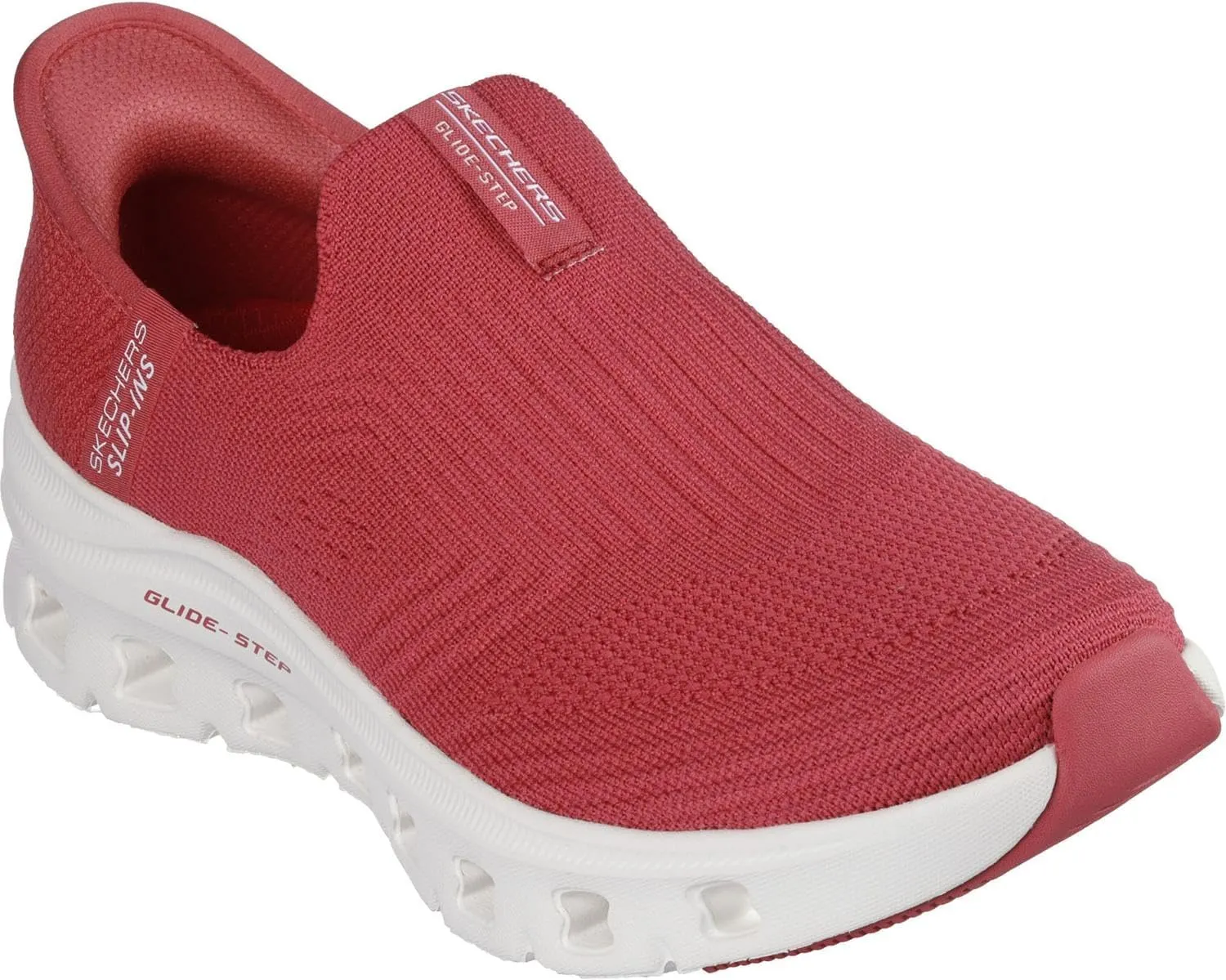 Skechers - Womens Glide-Step Pro - Everyday Slip On Shoes, Color Red, Size: 8 M US
