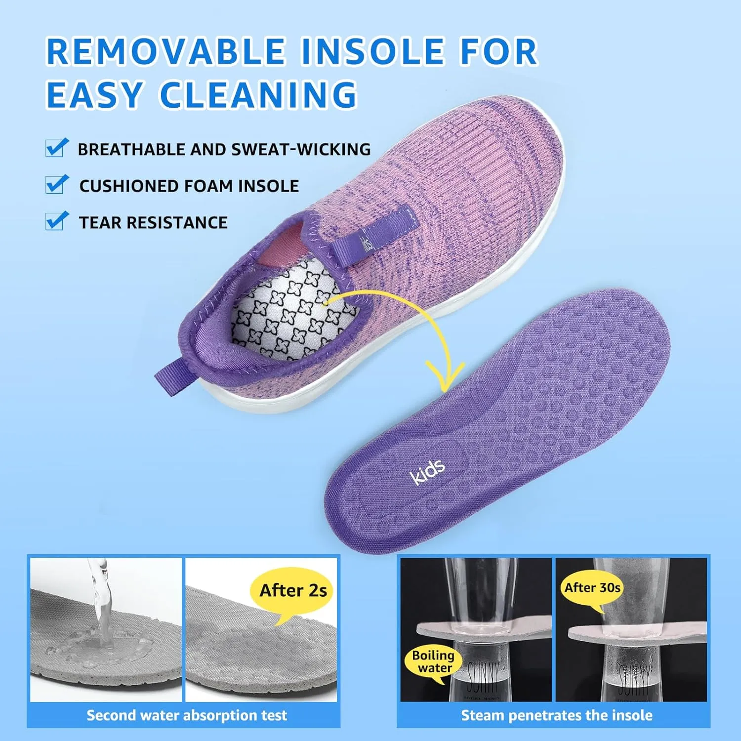 Slip on Sneakers for Boys Girls Shoes