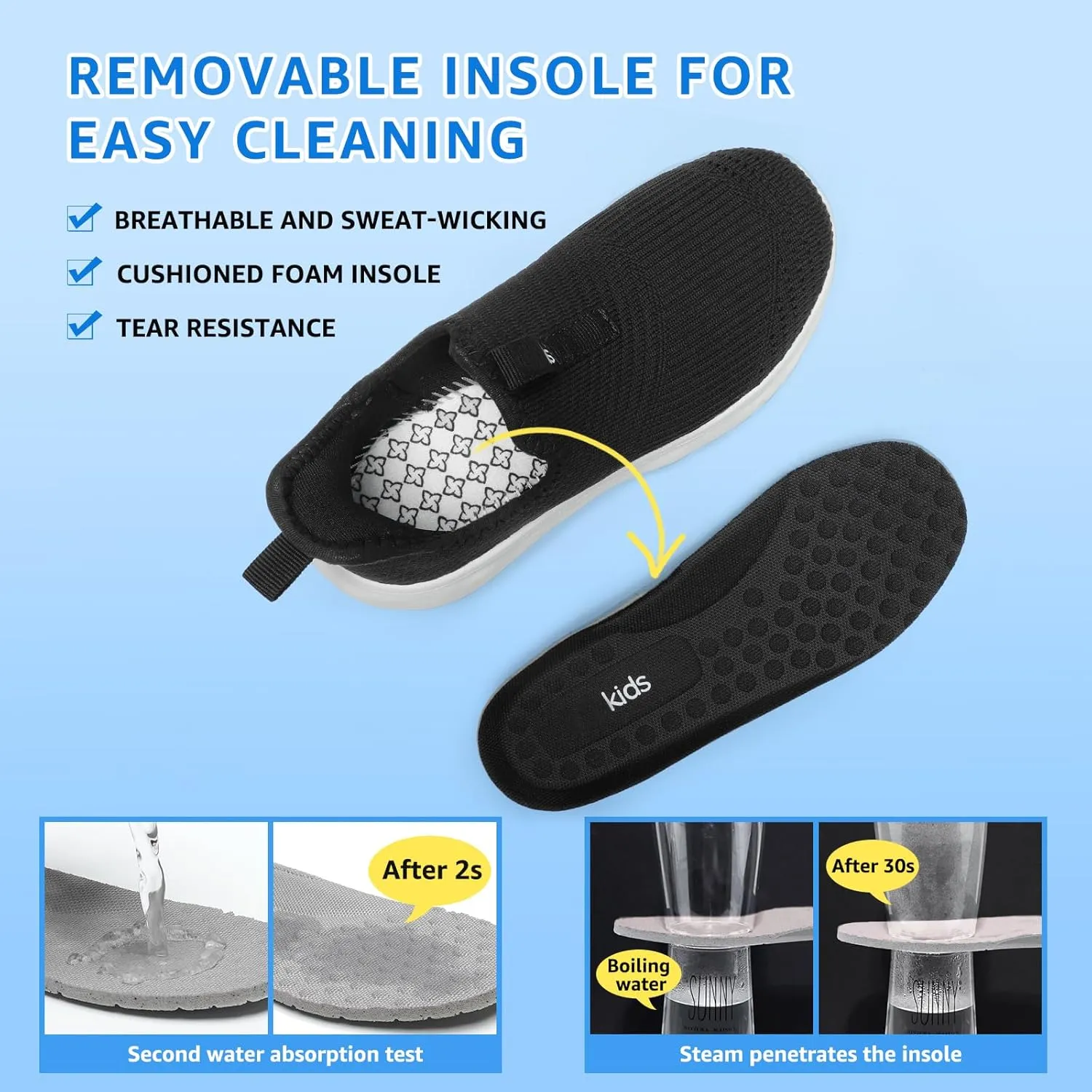 Slip on Sneakers for Boys Girls Shoes