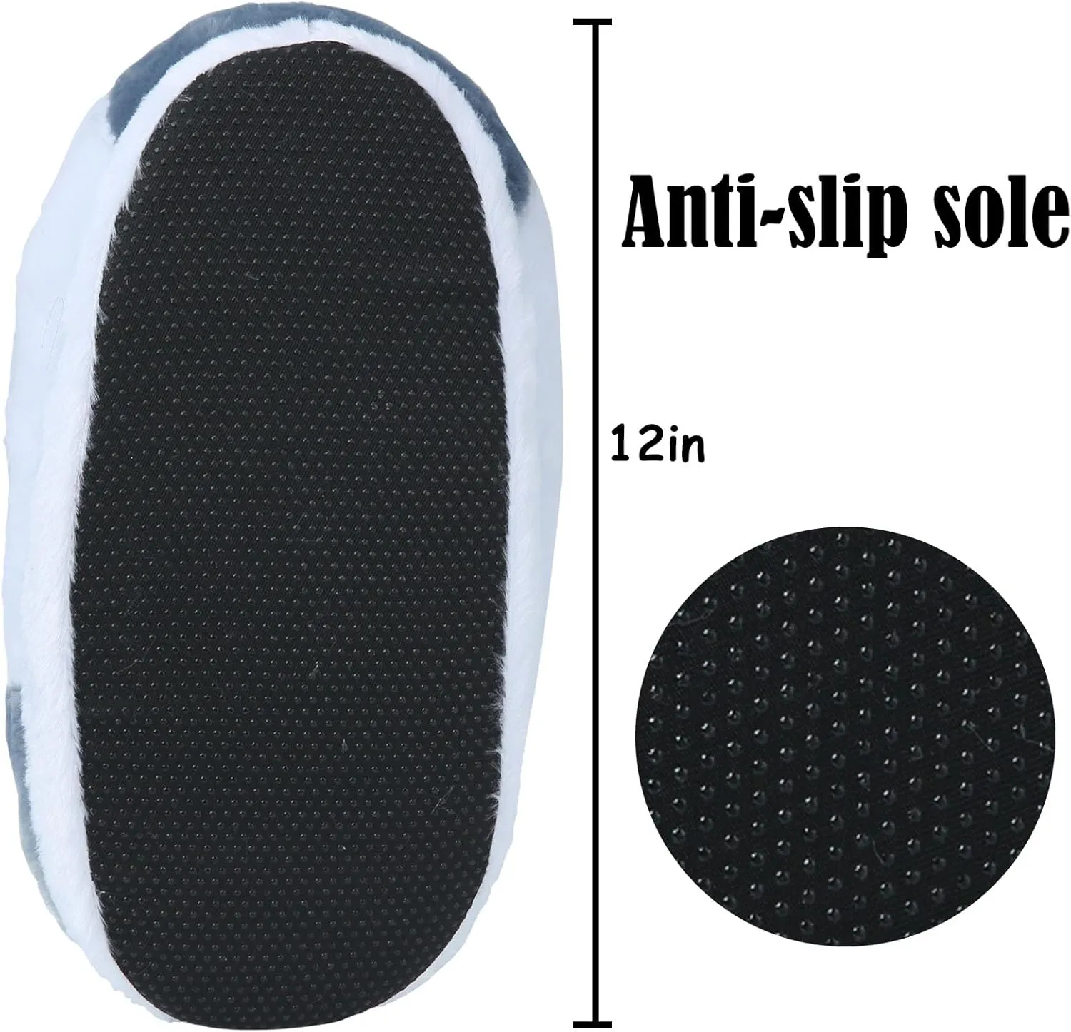 Slippers for Women and Men Fuzzy Fluffy Sneaker Slippers Comfy Warm Cozy House Plush Lounging Slippers Slip-on Indoor Outdoor