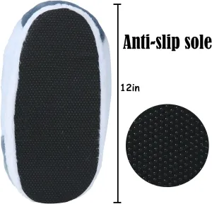 Slippers for Women and Men Fuzzy Fluffy Sneaker Slippers Comfy Warm Cozy House Plush Lounging Slippers Slip-on Indoor Outdoor