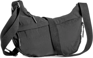 Small Nylon Crossbody Bag,Lightweight Sling Crescent Bag with Adjustable Strap,YKK Zippers,Women Hobo Shoulder Purse