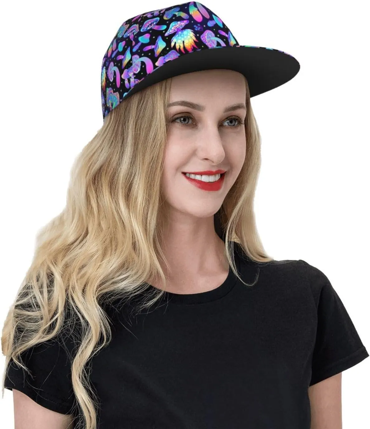 Snapback Hat for Men Women,Stylish Flat Bill Hat Baseball Caps Adjustable Flat Brim Hip Hop Baseball Hats