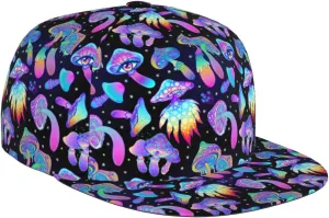 Snapback Hat for Men Women,Stylish Flat Bill Hat Baseball Caps Adjustable Flat Brim Hip Hop Baseball Hats