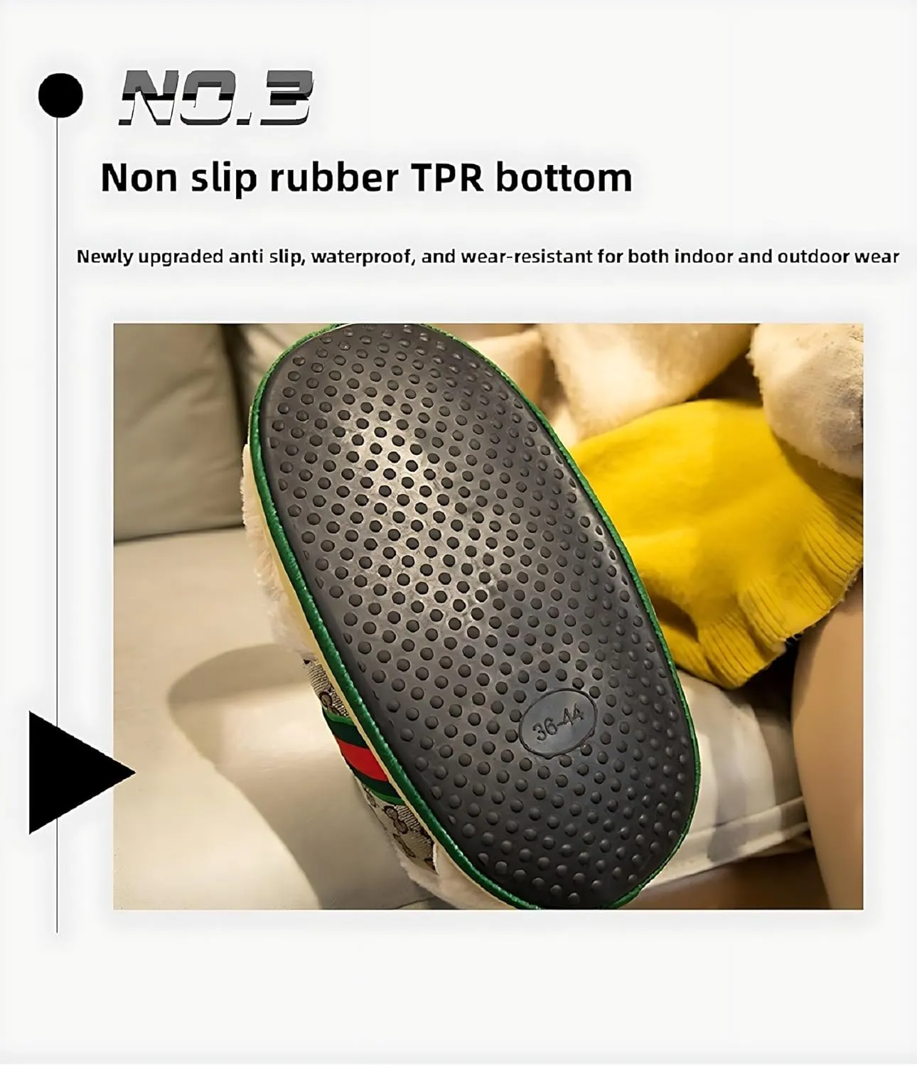 Sneaker Slippers for Men and Women Cozy Warm Home Plush Slippers Indoor Outdoor Non-slip Fluffy Shoes