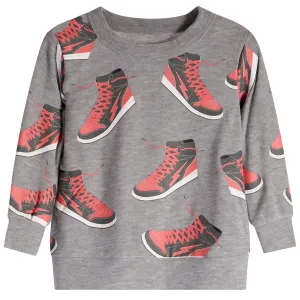 Sneaker Time Cozy Knit Sweatshirt