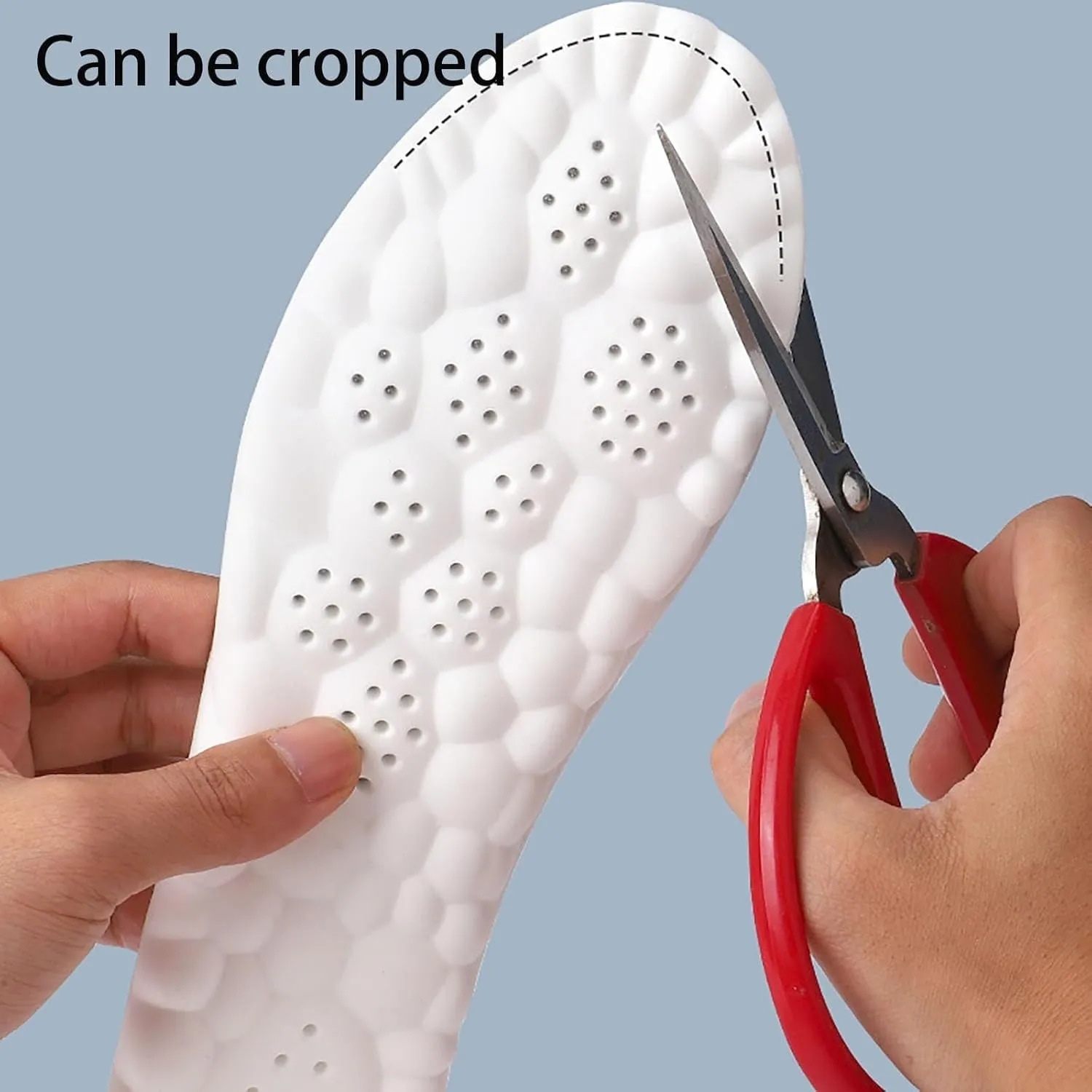 Soft Elastic Breathable Shoe Insoles,4D Sports Shoes Insoles,Sport Running Absorb-Sweat Cushion Paddings(Yellow Gray,10.5-11)