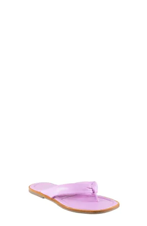 Solana Lilac Leather Padded Flip Flop