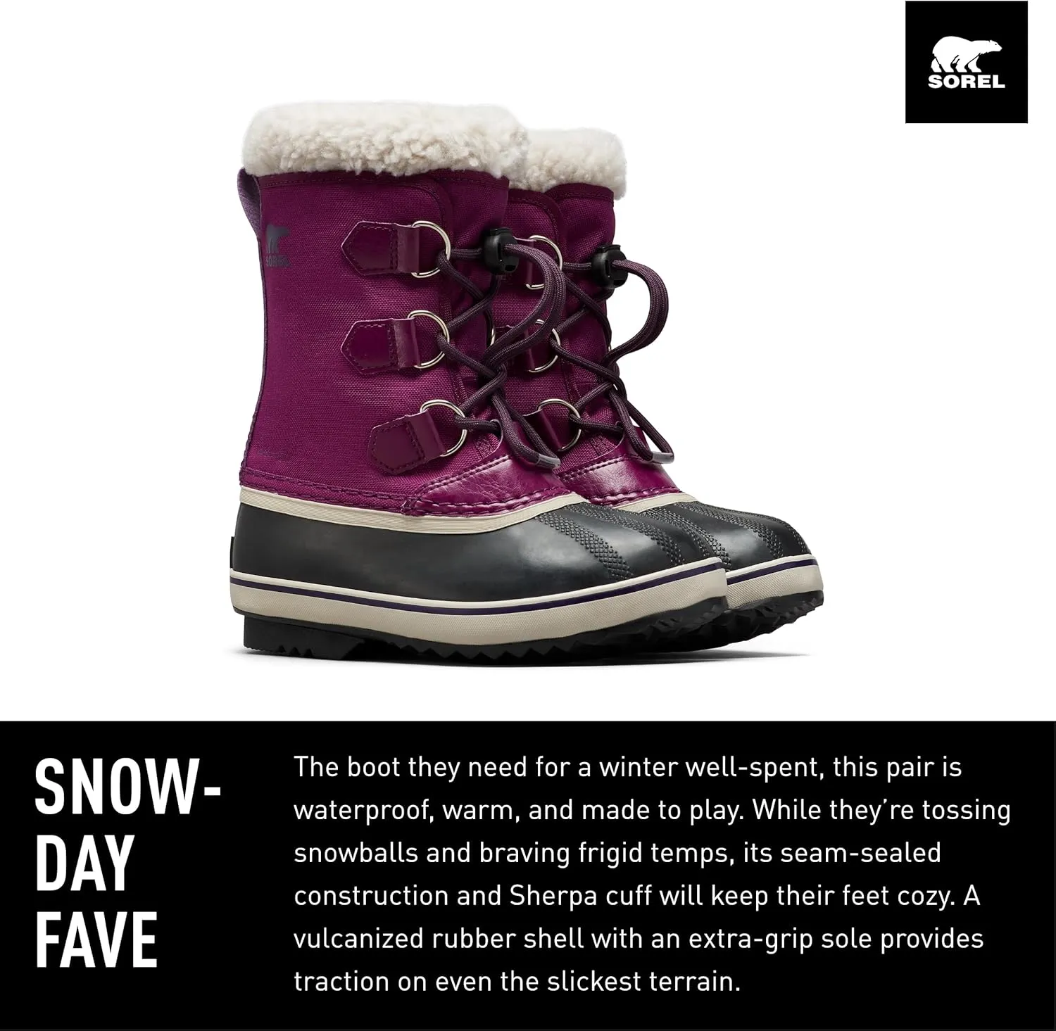 Sorel Children's Yoot Pac Nylon Waterproof Boot