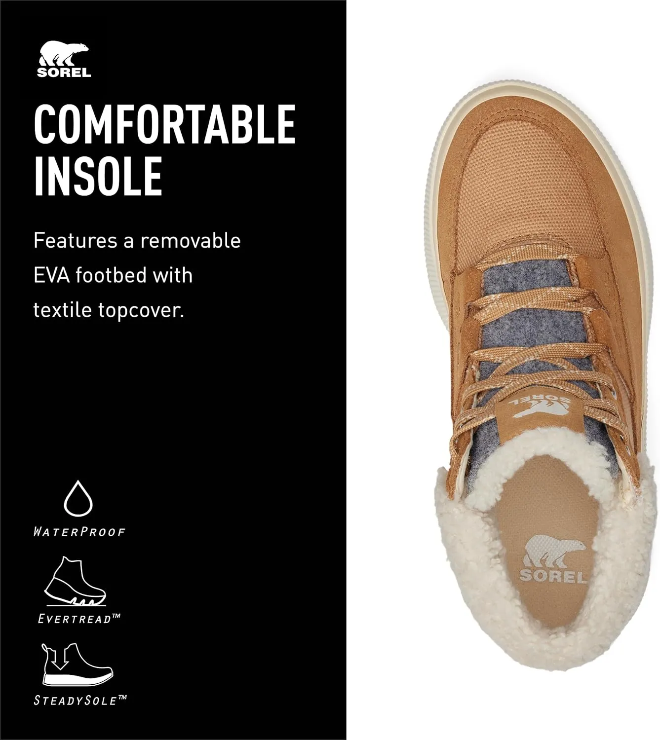 SOREL Women's Out N About lV Mid Waterproof Sneaker