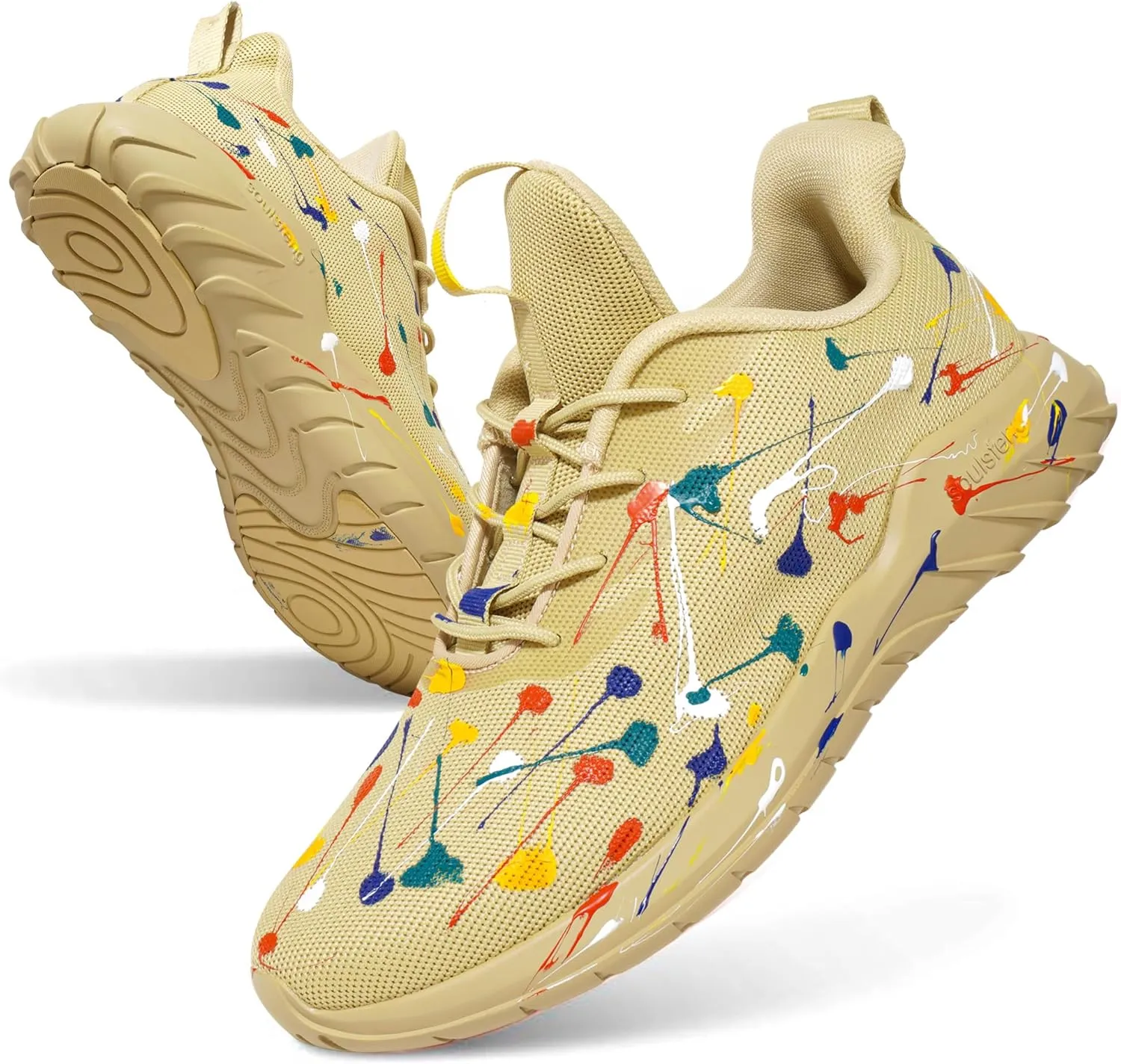 Soulsfeng Kids Tennis Shoes Lightweight Breathable Boys Running Shoe Fashion Walking Sneakers for Girls (Little Kid/Big Kid)