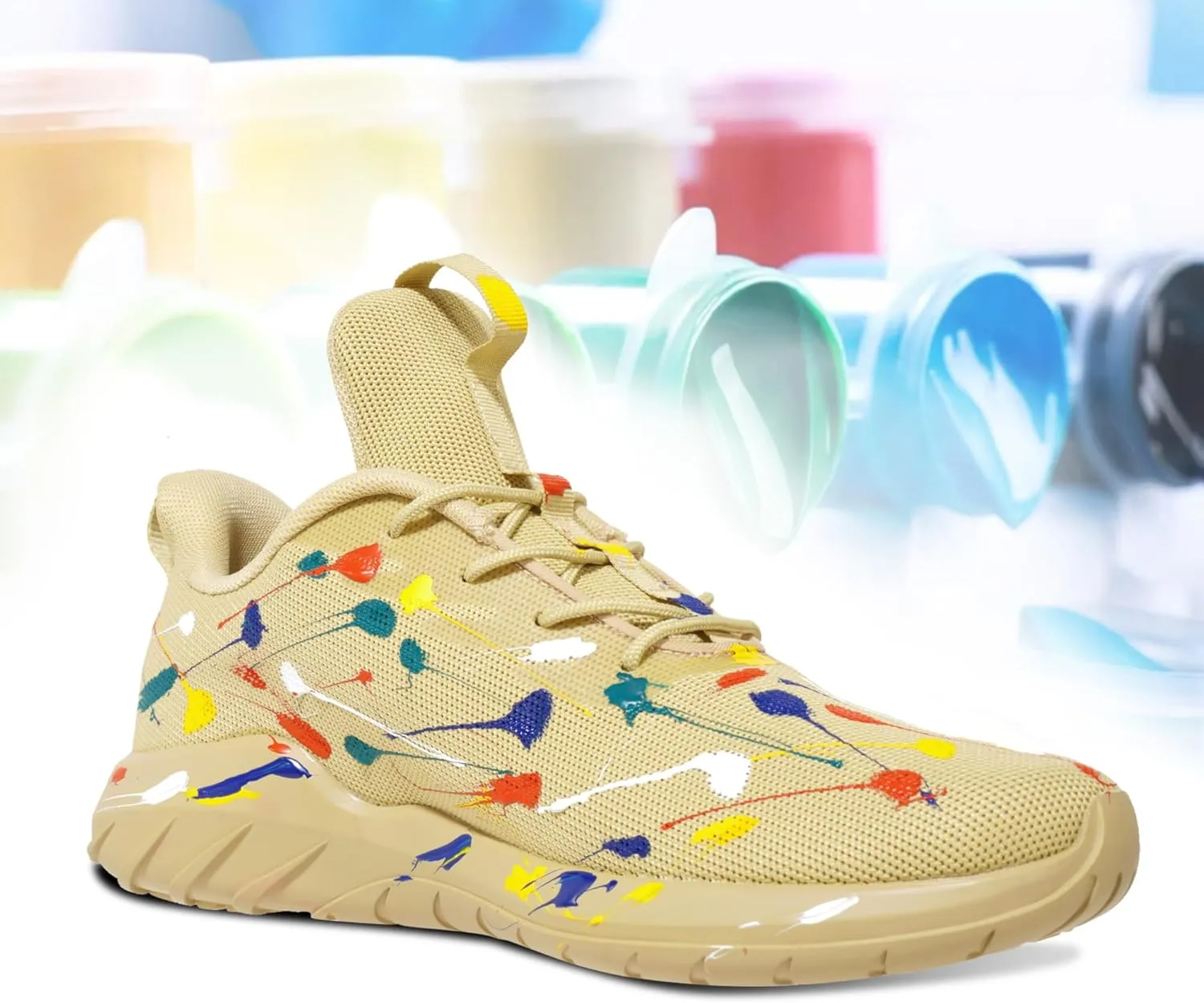 Soulsfeng Kids Tennis Shoes Lightweight Breathable Boys Running Shoe Fashion Walking Sneakers for Girls (Little Kid/Big Kid)