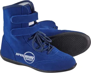 Speedway Motors Blue Hightop Racing Shoes, 13, SFI 3.3/5, Flexible Leather