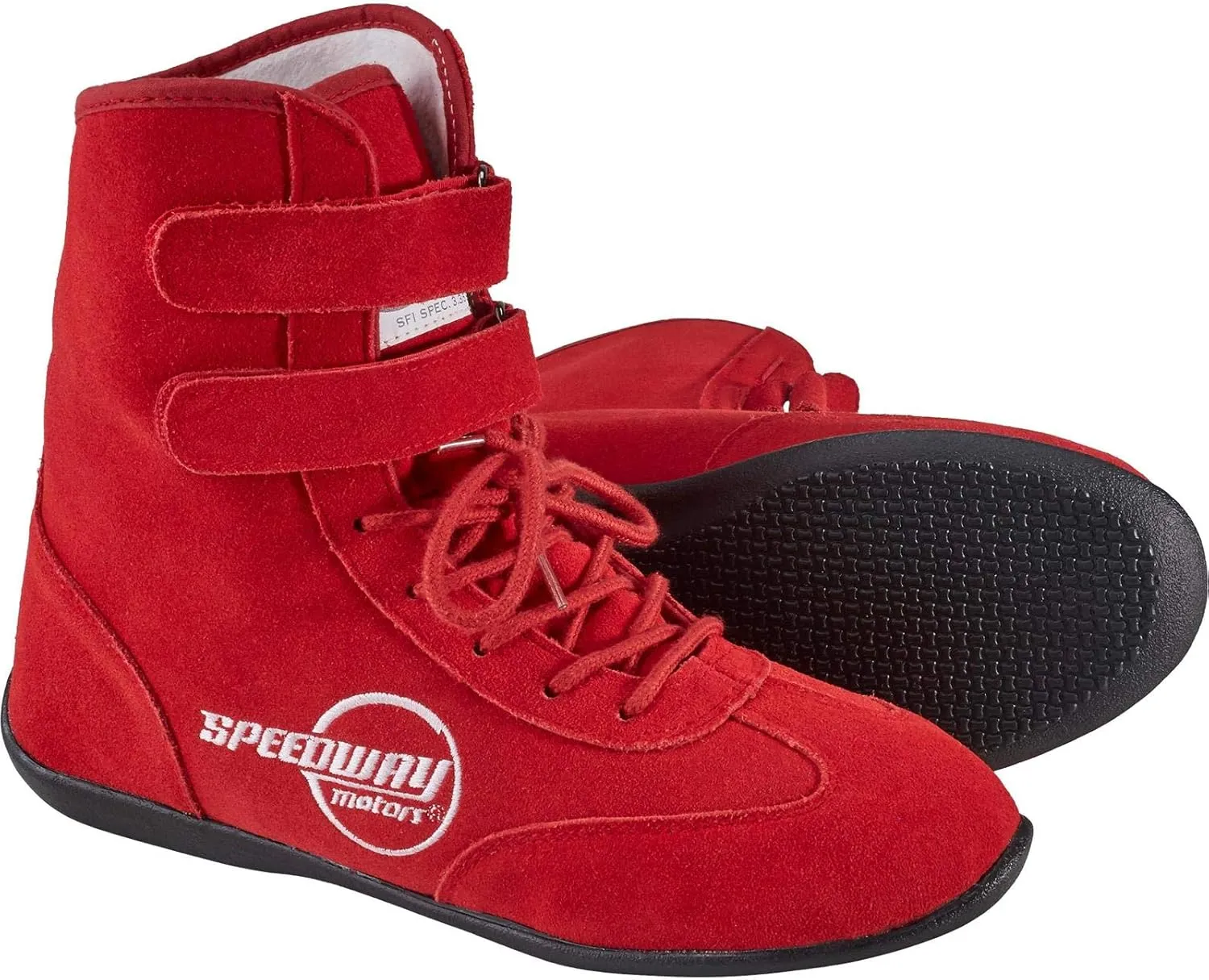 Speedway Motors Blue Hightop Racing Shoes, 13, SFI 3.3/5, Flexible Leather