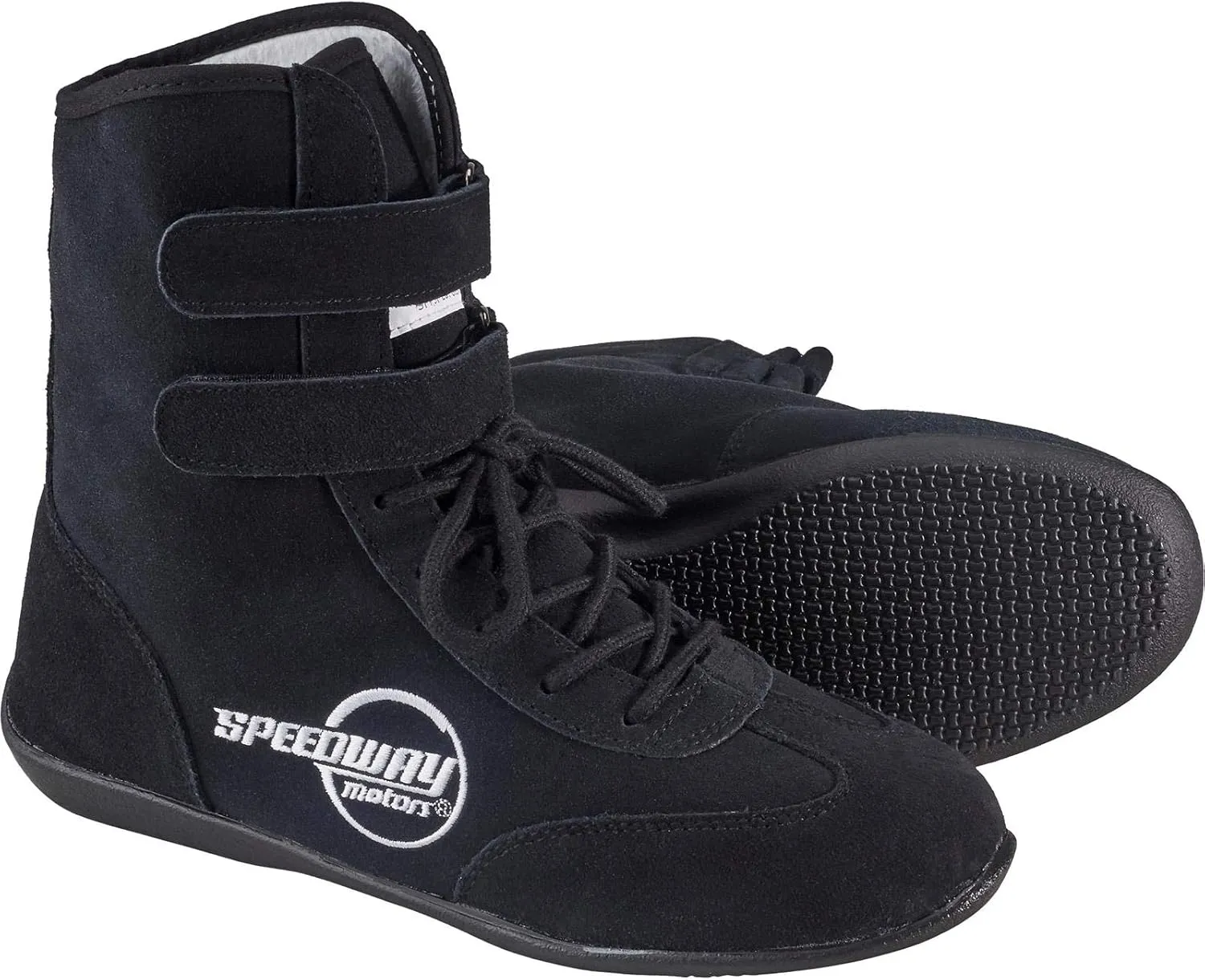 Speedway Motors Blue Hightop Racing Shoes, 13, SFI 3.3/5, Flexible Leather
