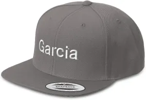 Speedy Pros Snapback Hats for Men & Women Garcia Letters Acrylic Flat Bill Baseball Cap