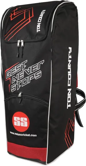 SS Cricket TON County Premium Cricket Kit Bag - Full Size, Two Styles to Choose from : Duffle Bag or Wheels Bag