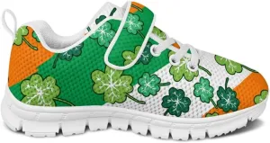 St. Patrick's Day Slip On Shoes for Girls Leaves Sneakers Size 11-2.5