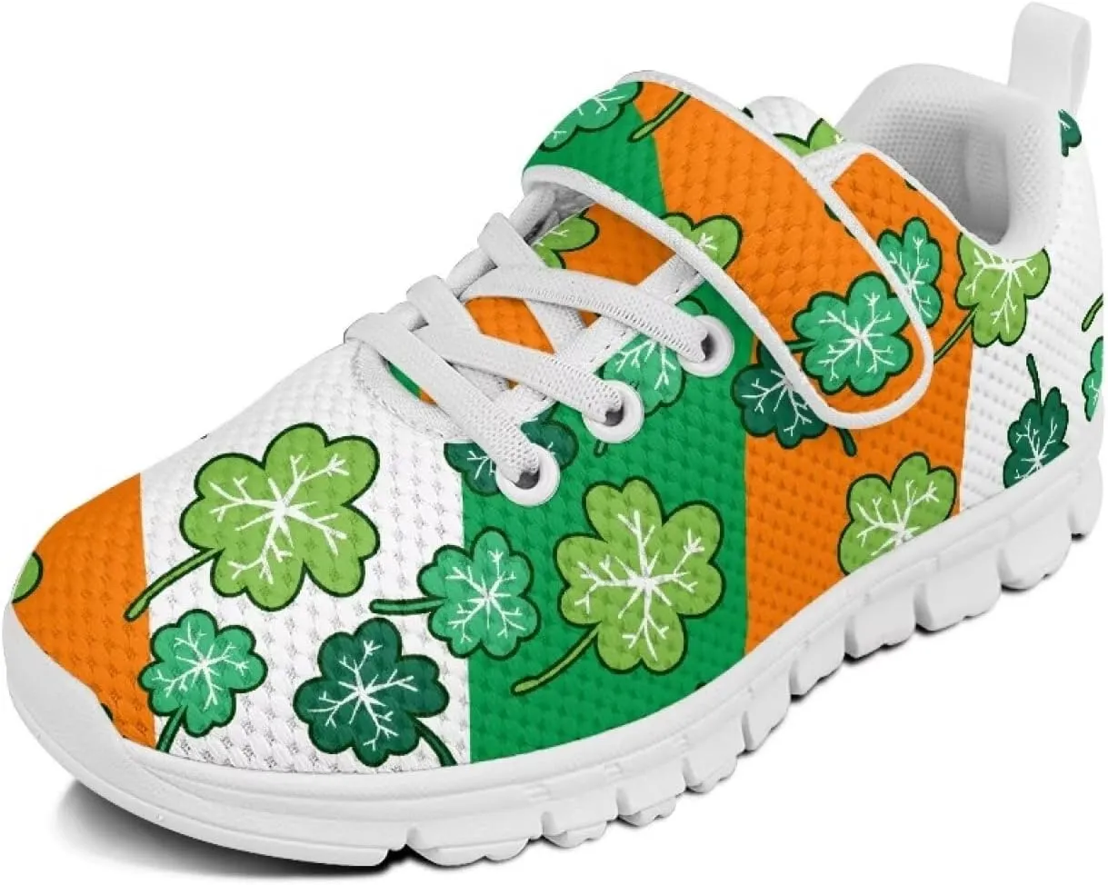 St. Patrick's Day Slip On Shoes for Girls Leaves Sneakers Size 11-2.5