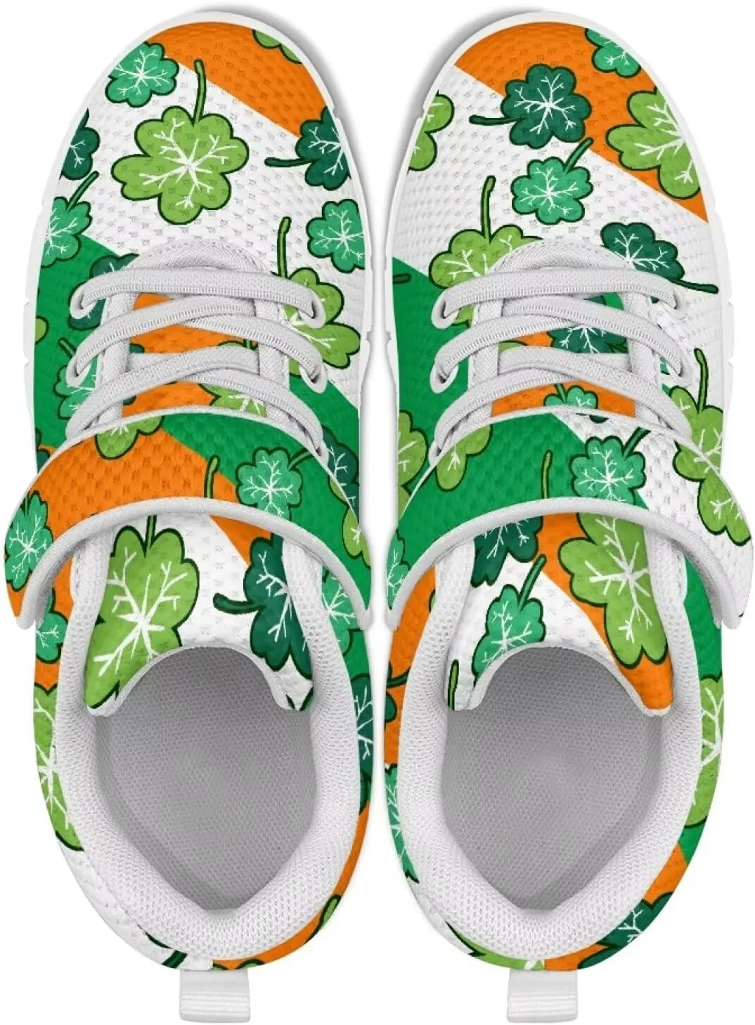 St. Patrick's Day Slip On Shoes for Girls Leaves Sneakers Size 11-2.5