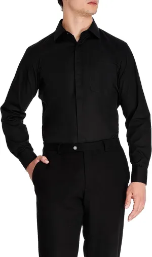 STACY ADAMS Men's Regular Fit Big & Tall Solid Dress Shirt