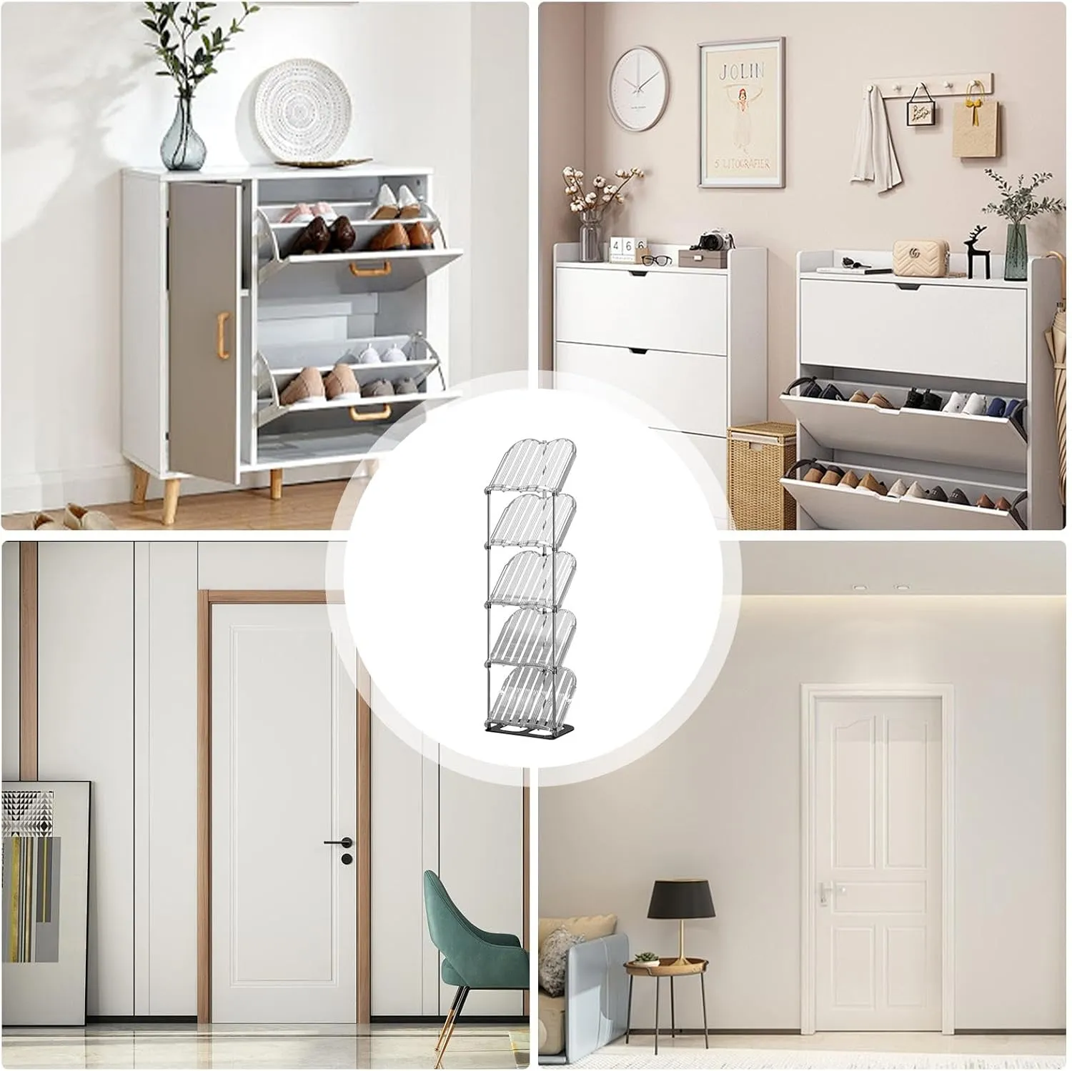 Standing Shoe Rack,Shoe Racks | Storage Shelves with Multi-Tier Entryway Sneaker Holder - Shoe Organization Sneaker Shelves for in
