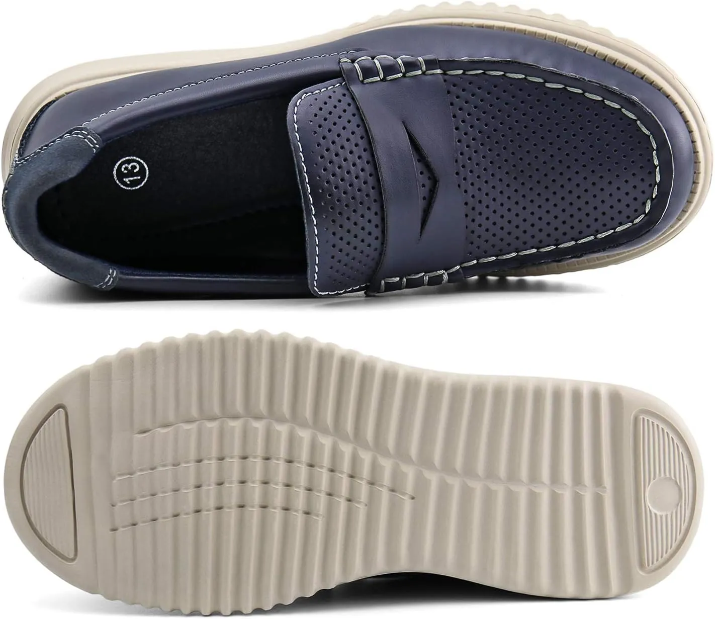 starmerx Boys Loafers Kids Casual Slip On School Shoes Girls Moccasin