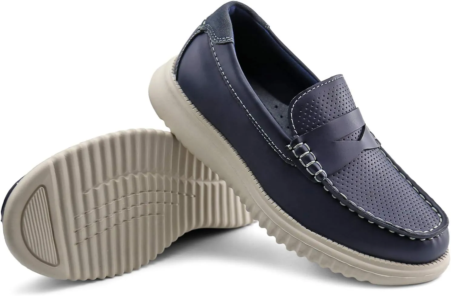 starmerx Boys Loafers Kids Casual Slip On School Shoes Girls Moccasin