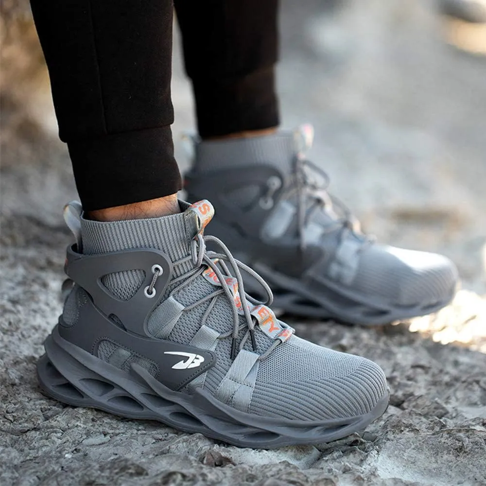 Steel Toe Shoes for Men Women Safety Shoes Work Sneakers Breathable Lightweight Industrial & Construction Shoe