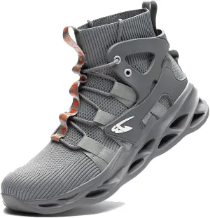 Steel Toe Shoes for Men Women Safety Shoes Work Sneakers Breathable Lightweight Industrial & Construction Shoe