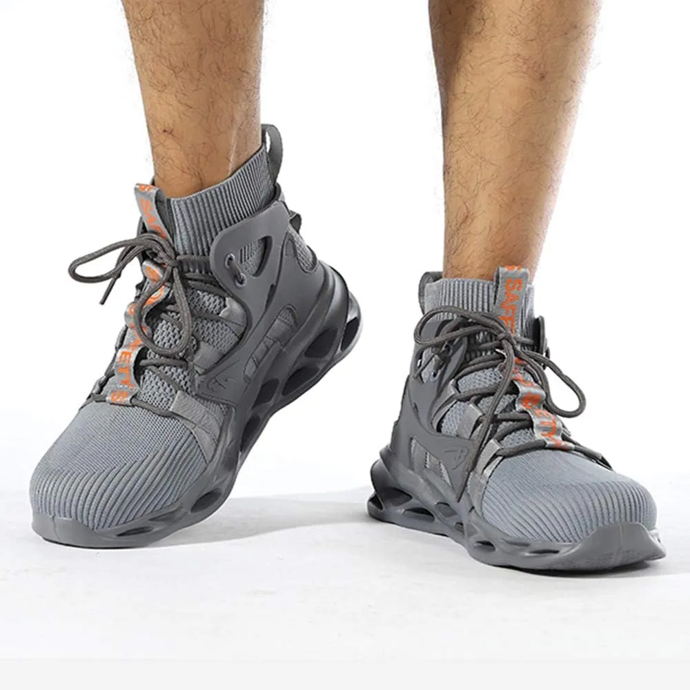 Steel Toe Shoes for Men Women Safety Shoes Work Sneakers Breathable Lightweight Industrial & Construction Shoe
