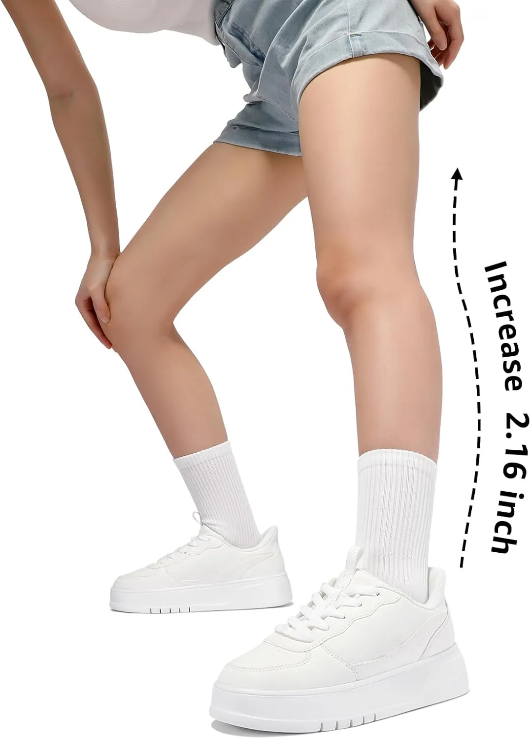 STQ Slip on Platform Sneakers Vintage Classic Tennis Shoes Lightweight Walking Sneakers