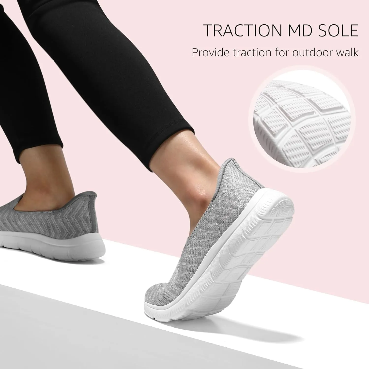 STQ Walking Shoes Women Slip on Sneakers Orthopedic Shoes Non Slip Elderly Comfort Lightweight Casual Standing Travelling