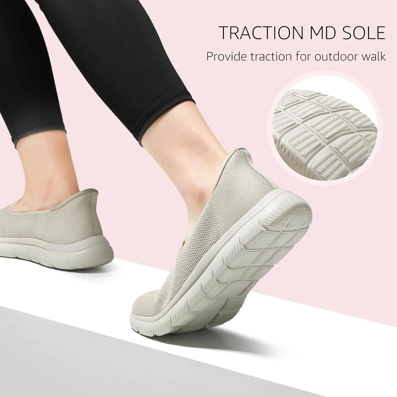 STQ Walking Shoes Women Slip on Sneakers Orthopedic Shoes Non Slip Elderly Comfort Lightweight Casual Standing Travelling