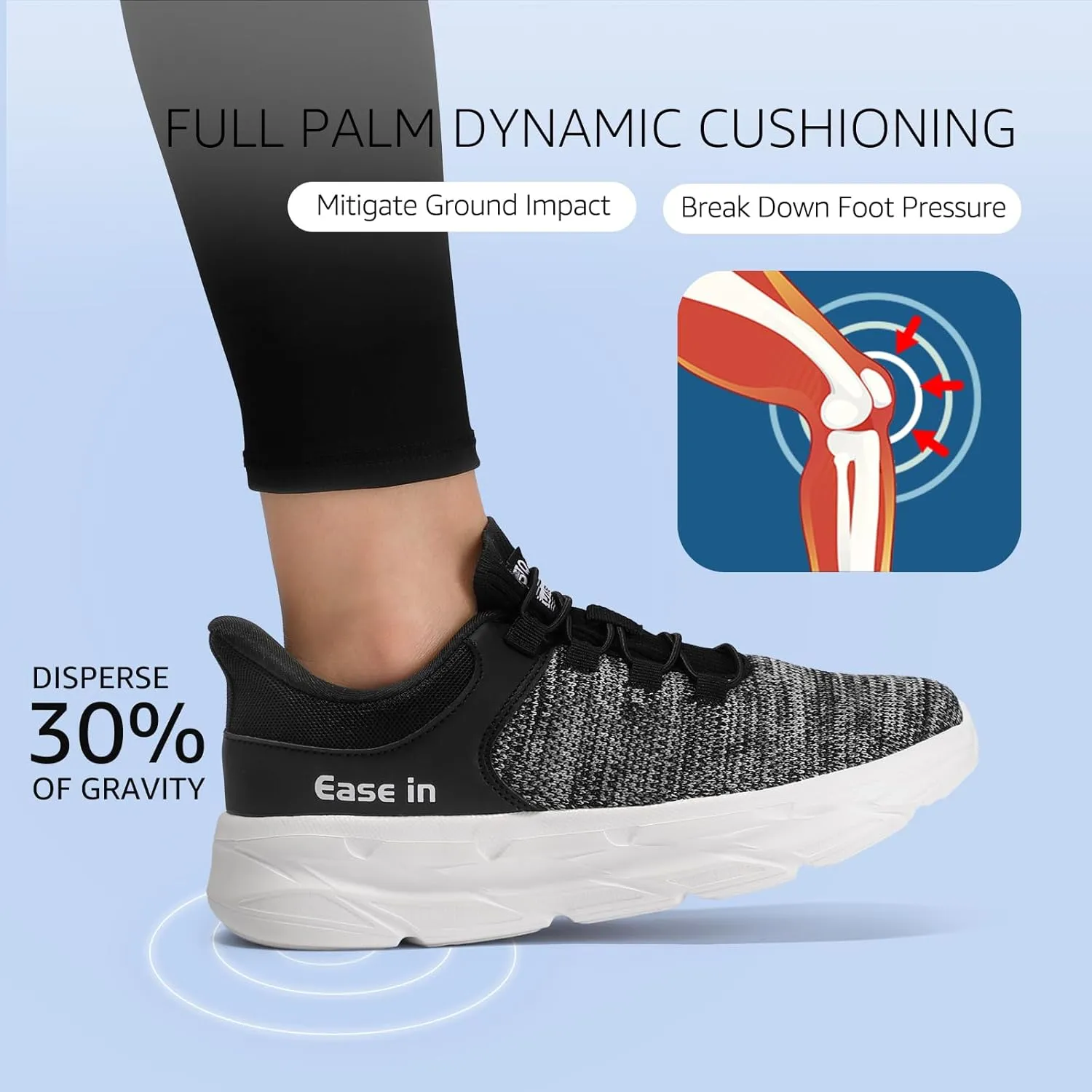 STQ Women Slip on Sneakers Orthopedic Walking Shoes for Pregnant and Busy Mom