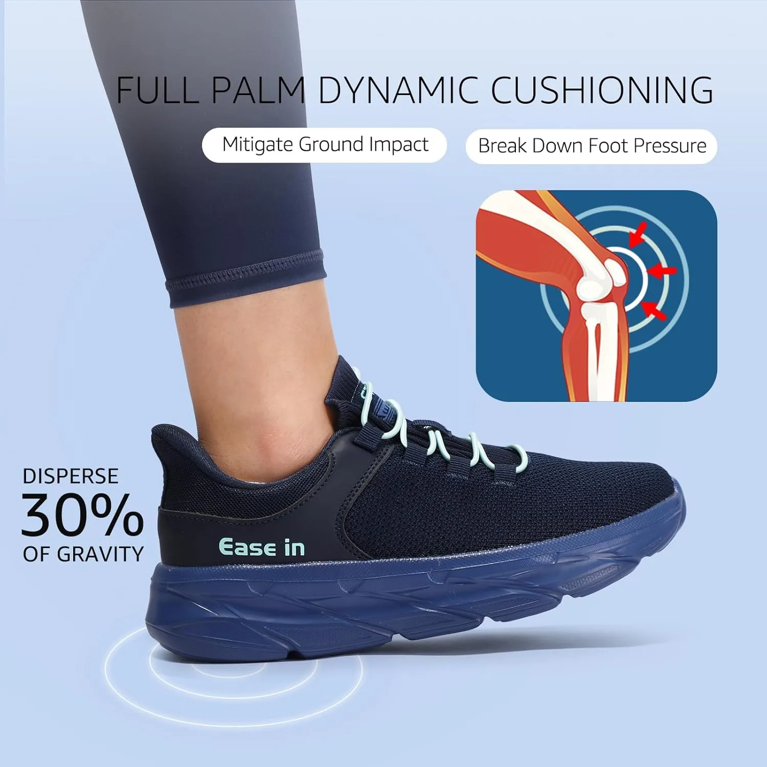 STQ Women Slip on Sneakers Orthopedic Walking Shoes for Pregnant and Busy Mom
