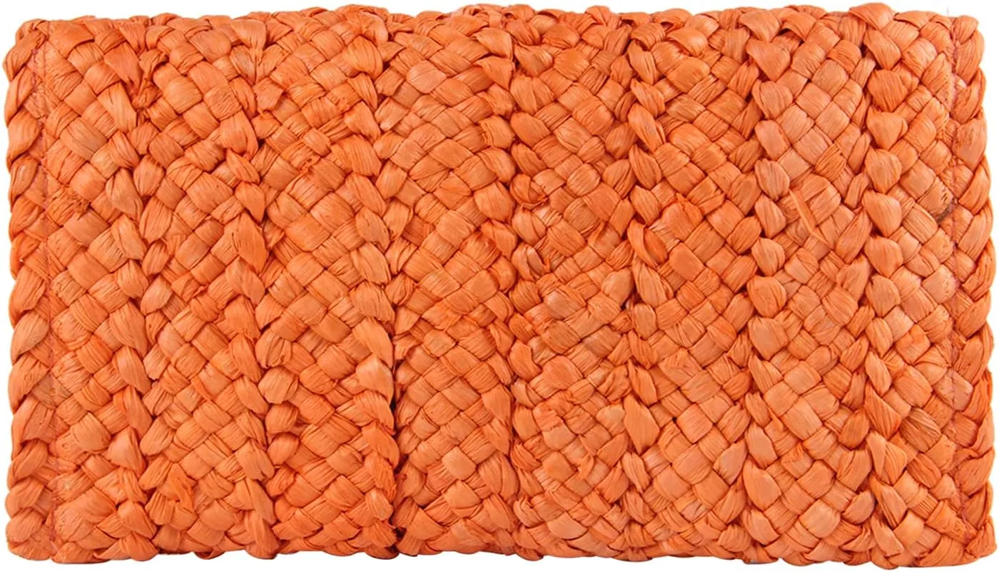 Straw Clutch Purses for Women Summer Beach Bags Envelope Woven Clutch Handbags
