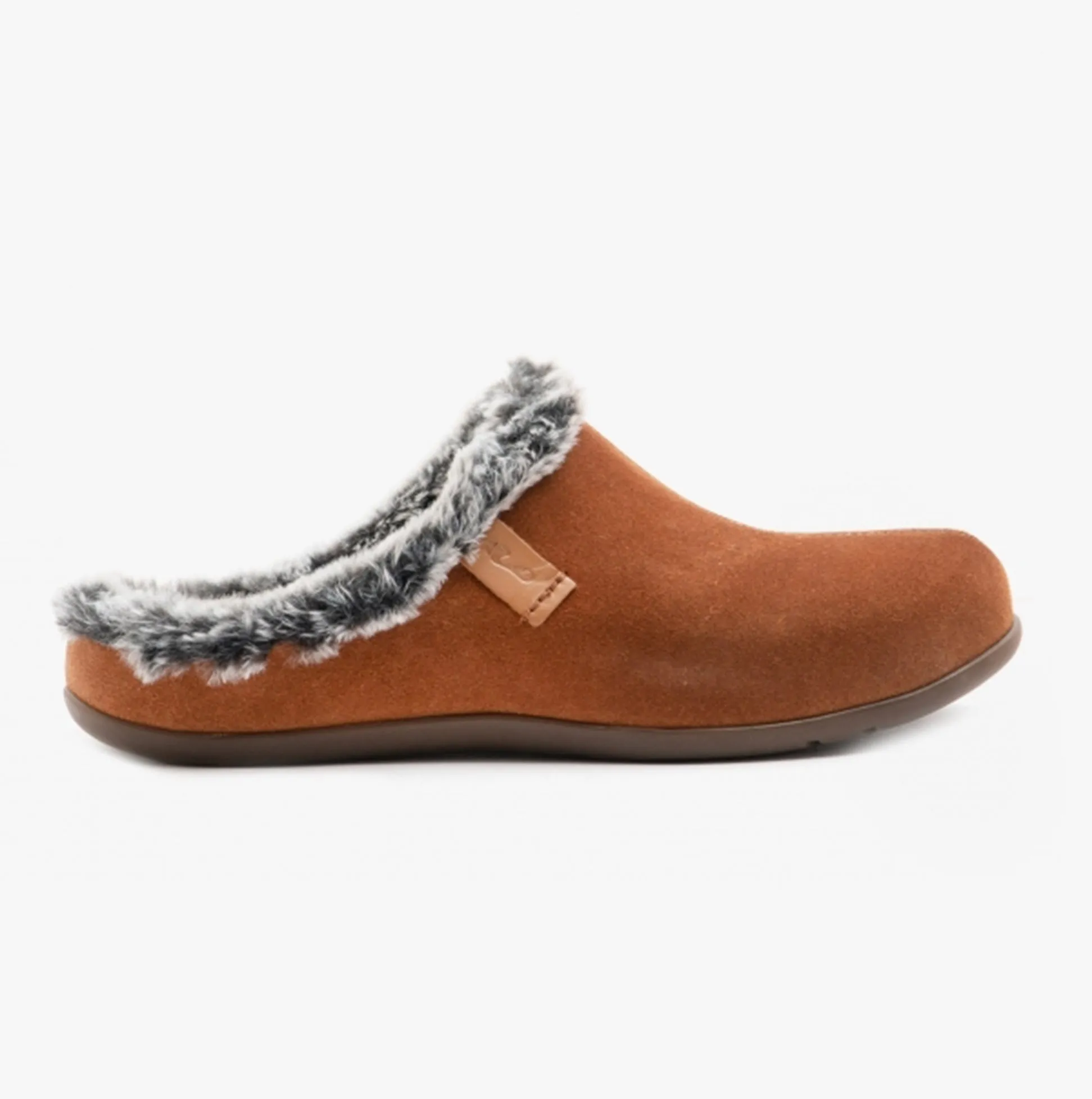 Strive LUXEMBOURG Mens Leather Mule Slippers Classic Tan