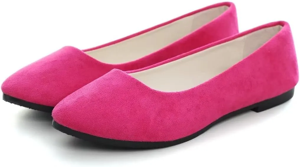 Stunner Women Casual Flats Classic Cute Slip On Ballet Shoes Comfortable Pointed Toe Flats