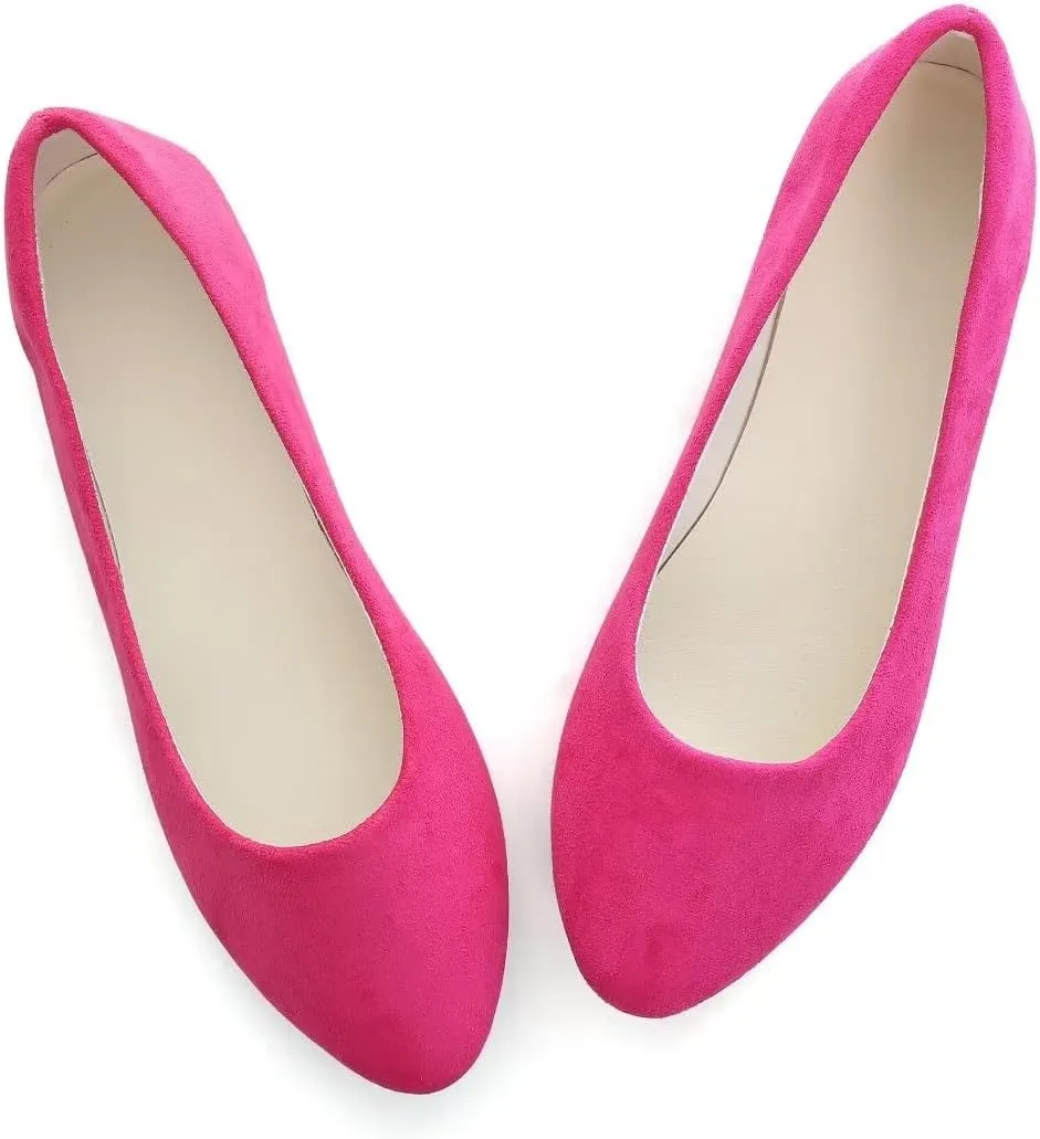 Stunner Women Casual Flats Classic Cute Slip On Ballet Shoes Comfortable Pointed Toe Flats